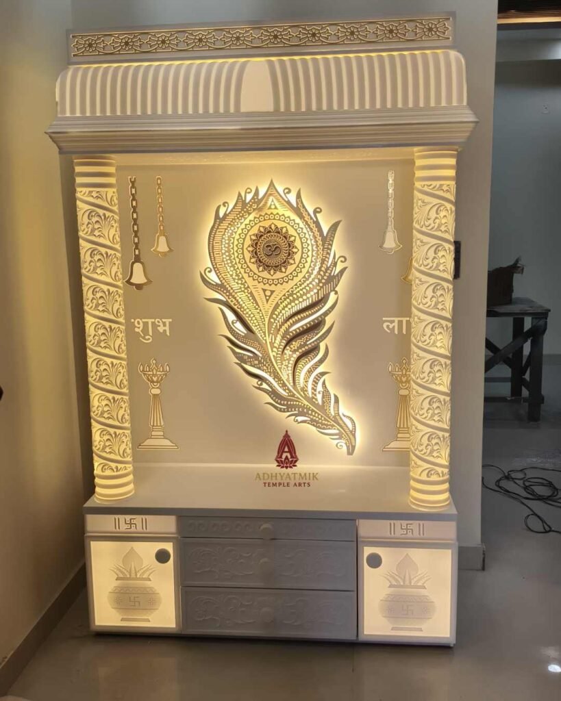 MOR PANKH Korian Temple with light- Adhyatmik Temple Arts