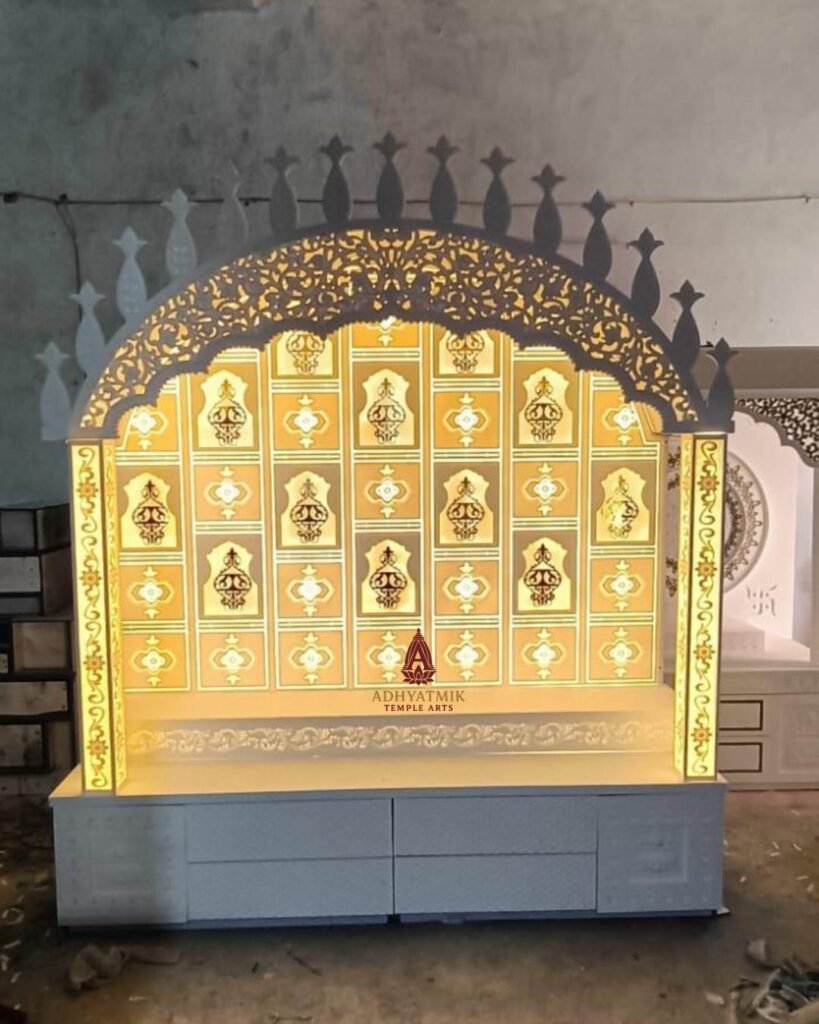 Sikh Design Corian Temple with light- Adhyatmik Temple Arts