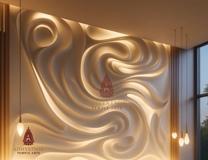Designer Corian Wall Panel img 1- adhyatmik temple arts