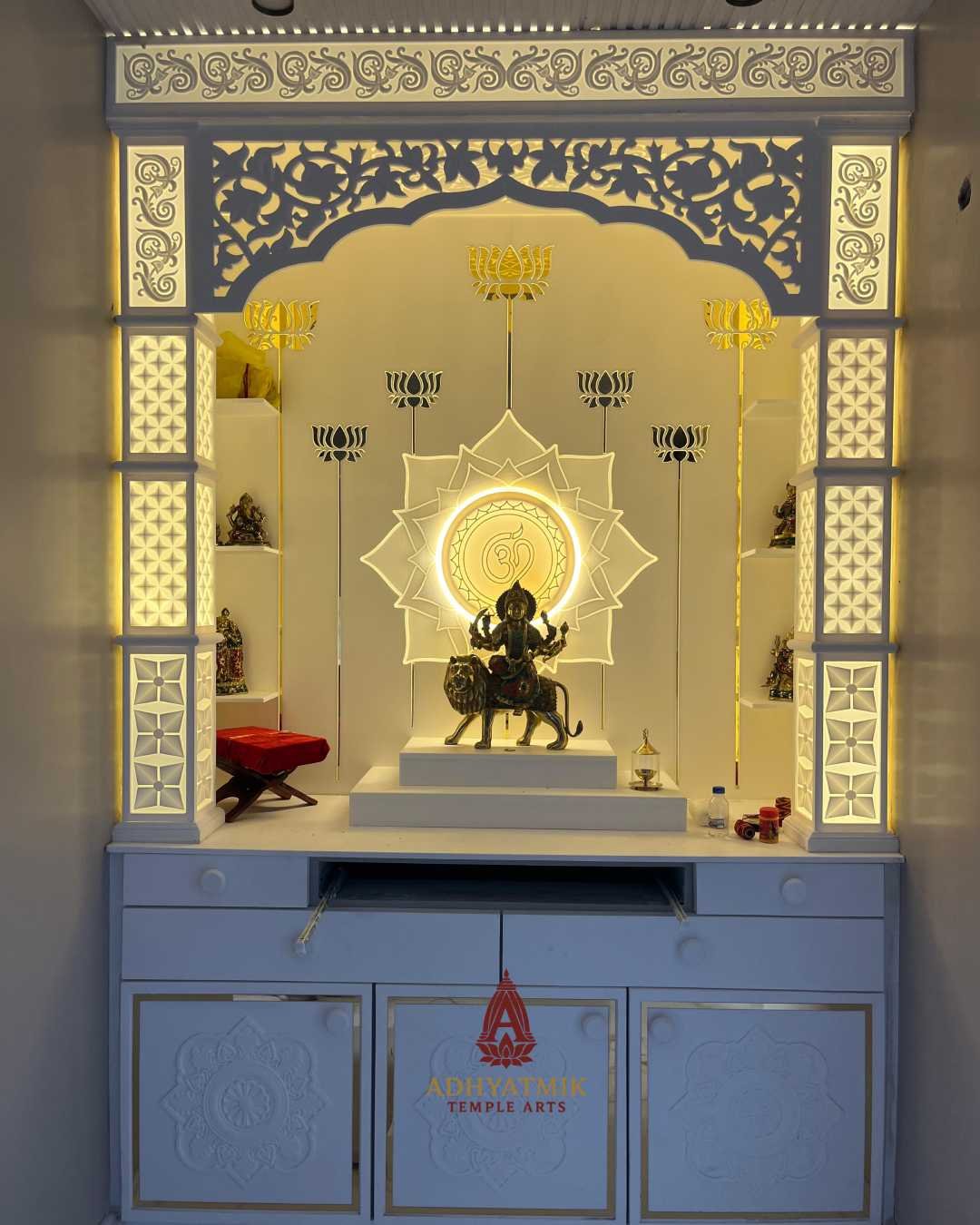Luxury corian mandir img1- adhyatmik temple arts