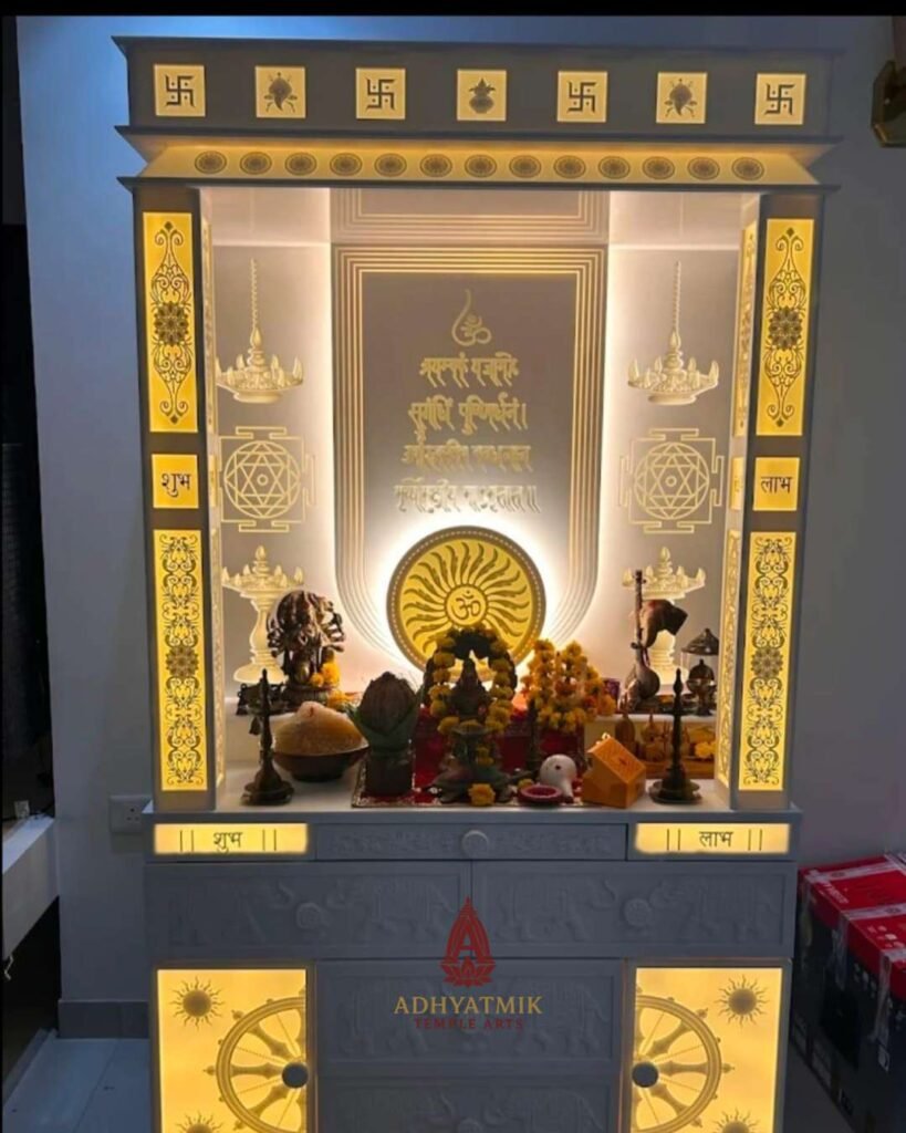 Luxury corian mandir img2- adhyatmik temple arts