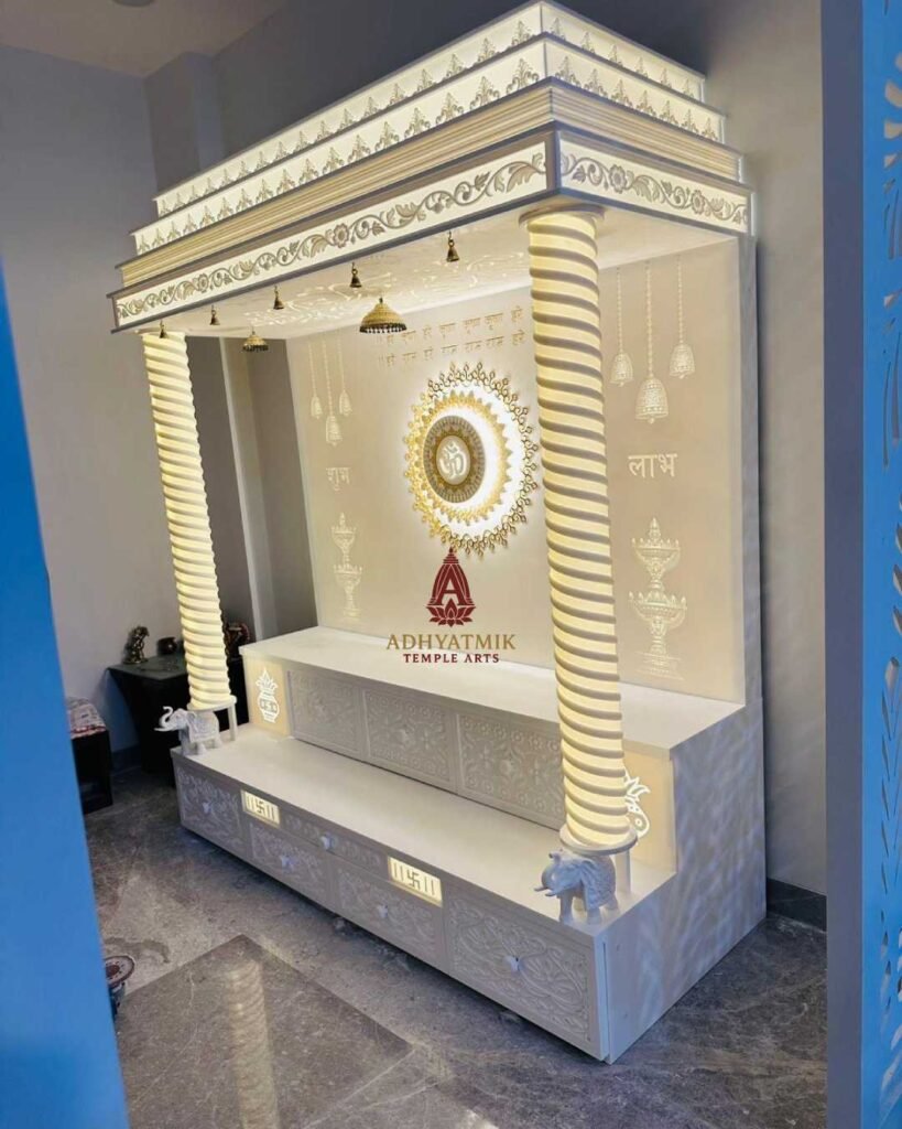 Luxury corian mandir img5- adhyatmik temple arts