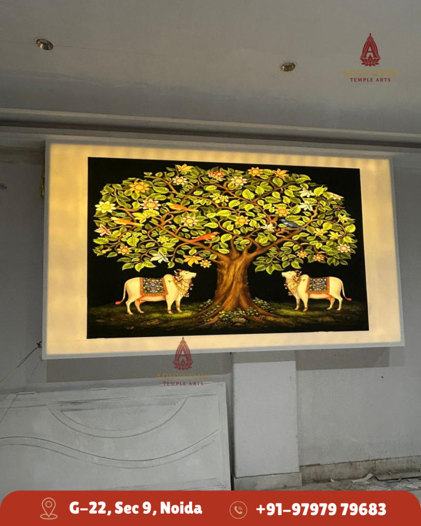 Customize Colorful corian mandir img2 - Adhyatmik Temple Arts